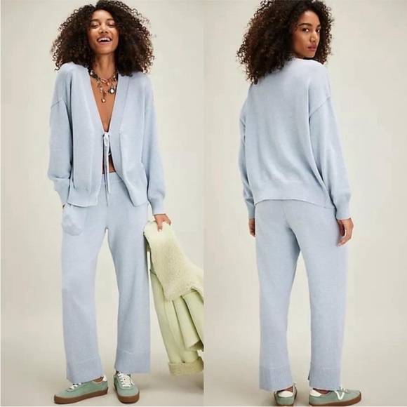 NEW FREE PEOPLE Solar Sweater Cardigan and Pant Set - Picture 1 of 6